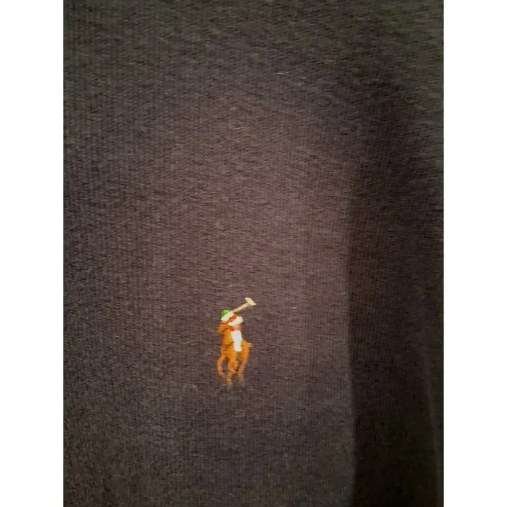 Polo Ralph Lauren Estate Rib Quarter Zip Pullover Sweater Men’s Size M Navy Blue